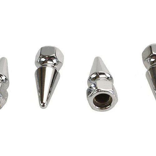 Chrome Pike Nut Fine 5/16 inch-24 Thread for Harley-Davidson