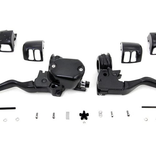 Handlebar Control Kit Black for Harley-Davidson
