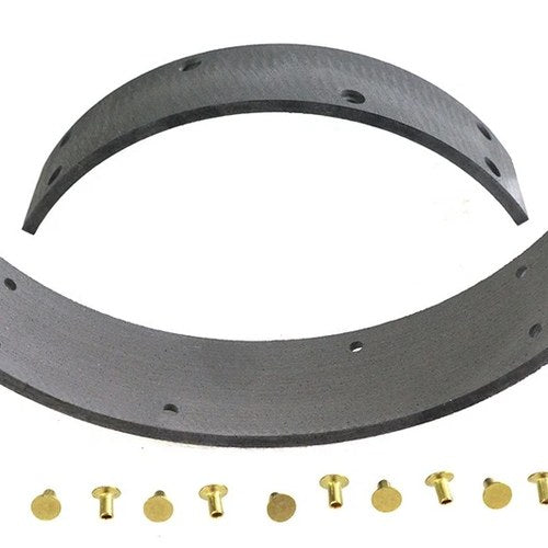 Rear Brake Shoe Linings with Rivets for Harley-Davidson