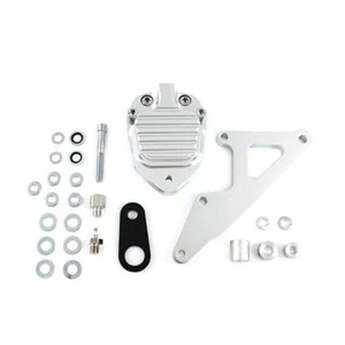 Clear Anodized Front 2 Piston Caliper for Harley-Davidson