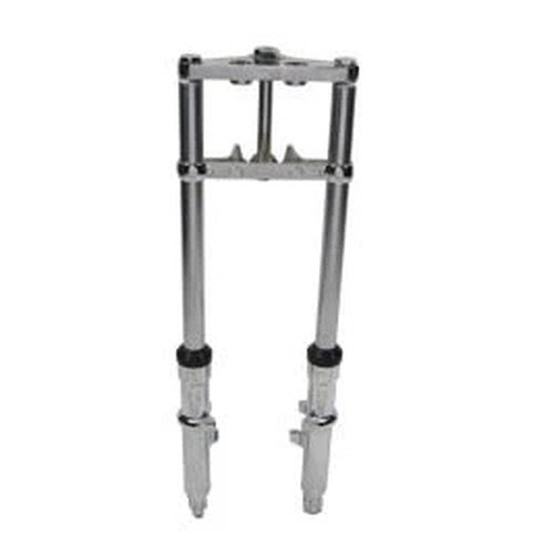 Fork Assembly with Chrome Sliders 6 inch Over Stock for Harley-Davidson