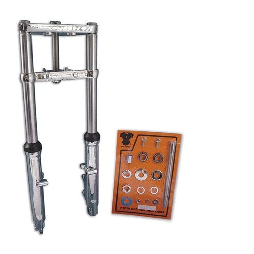 Fork Assembly with Chrome Sliders for Harley-Davidson