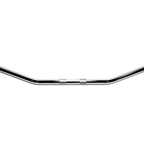 Chrome Drag Handlebar with Indents for Harley-Davidson