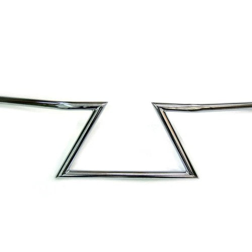 8 inch Z Handlebars Chrome without Indents for Harley-Davidson