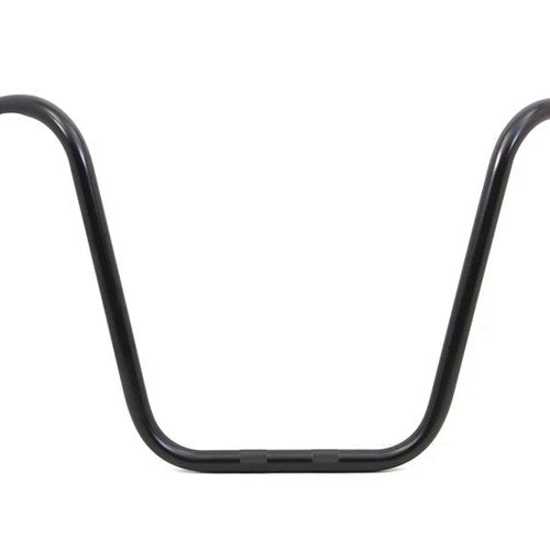16 inch Ape Hanger Handlebar with Indents Gloss Black for Harley-Davidson