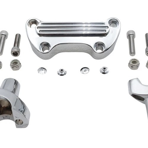 1-1/2 inch Post Riser Kit Chrome for Harley-Davidson