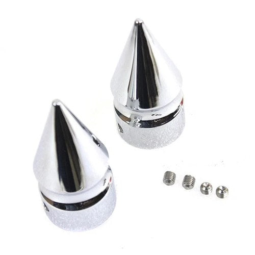 Front Axle Nut Cap Set Pike Style for Harley-Davidson