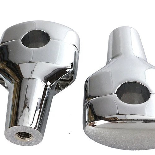 3-1/2 inch Short Riser Set Chrome for Harley-Davidson