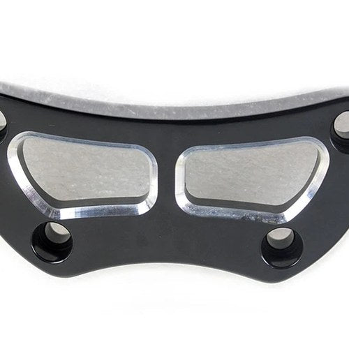 Cutout Design Riser Top Clamp Black for Harley-Davidson