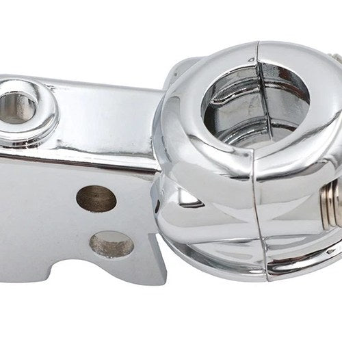 Clutch Hand Lever Bracket with Clamp Chrome for Harley-Davidson