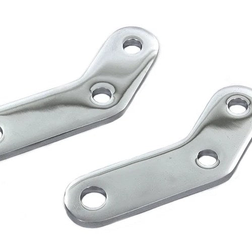 Chrome Elevated Footpeg Mount Bracket Set for Harley-Davidson