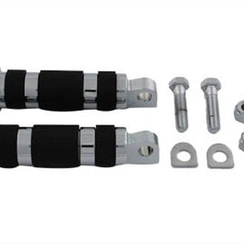 Chrome Magna Ring Style Passenger Footpeg Set for Harley-Davidson