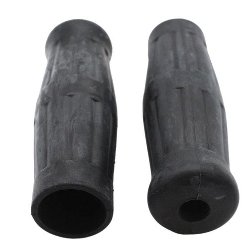 Black Grip Set 1909 Style for Harley-Davidson