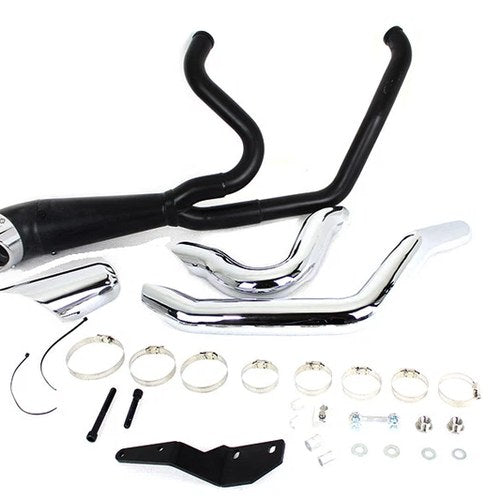 M8 2:1 Exhaust Header Set Black fits Harley Davidson