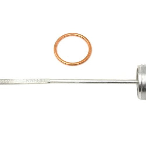 Cadmium Plated Oil Tank Filler Cap and Gauge Kit for Harley-Davidson