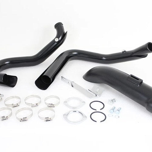 Wyatt Gatling 1-3/4 inch 2 into 1 Exhaust Header Set Black for Harley-Davidson