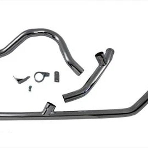 Dual Crossover Exhaust System Chrome for Harley-Davidson