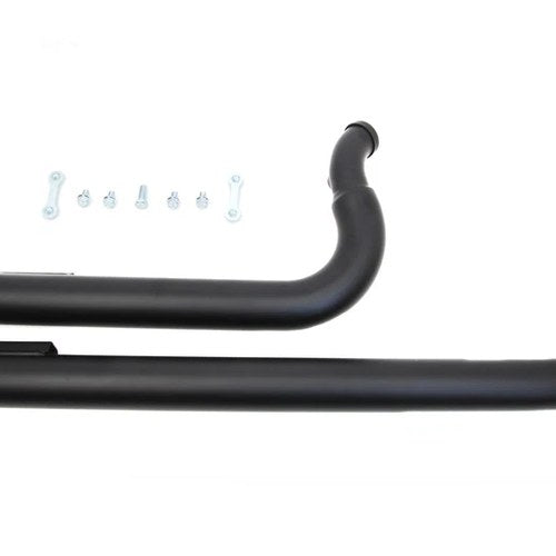 Wyatt Gatling Exhaust Drag Pipe Set Slash Cut Black for Harley-Davidson