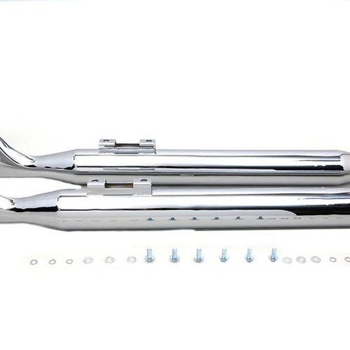 M8 Chrome Fishtail Muffler Set for Harley-Davidson