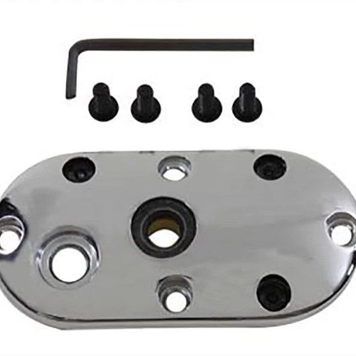 Oval V-Fire Cover Chrome for Harley-Davidson