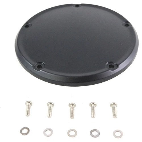 Matte Black 5 Hole Domed Derby Cover for Harley-Davidson