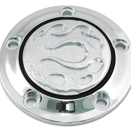 Chrome 5-Hole Flame Point Cover for Harley-Davidson