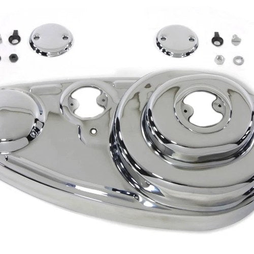 Chrome 45 inch Outer Primary Cover Kit for Harley-Davidson
