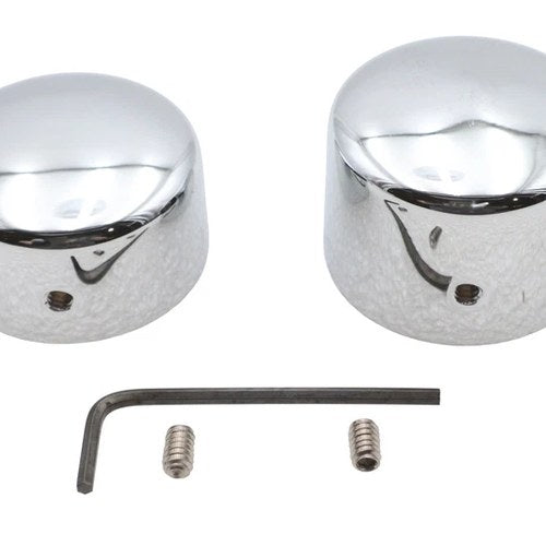 Chrome Rear Axle Nut Cap Set for Harley-Davidson