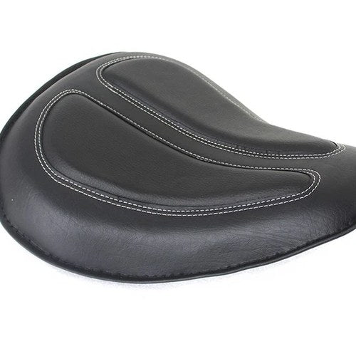Bates Solo Spring Saddle Black for Harley-Davidson