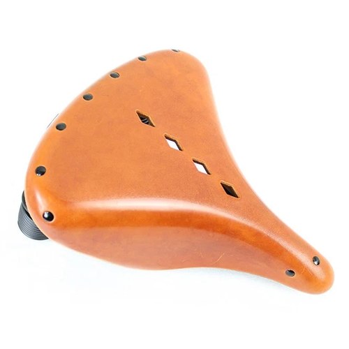 Replica Troxel Solo Saddle Formed Leather Honey Brown for Harley-Davidson