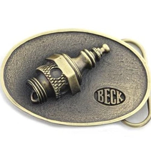Beck Spark Plug Belt Buckle for Harley-Davidson