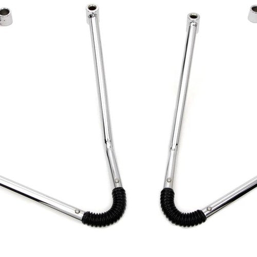 Chrome Adjustable Saddlebag Support Kit for Harley-Davidson