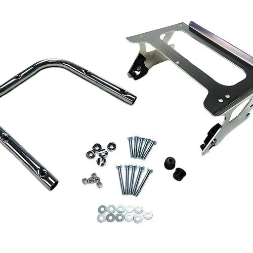 Quick Detach Tour Box Mount Kit Chrome for Harley-Davidson