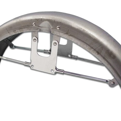 Replica Front Fender Raw Steel for Harley-Davidson