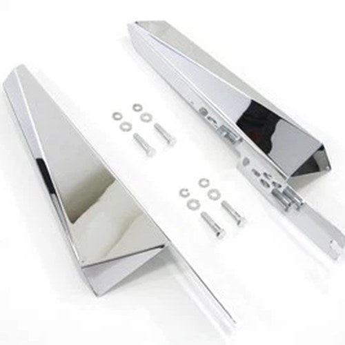 Chrome Fork Mount Wind Deflector Set for Harley-Davidson