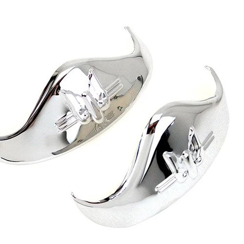 Chrome Rocket Fender Tip Set for Harley-Davidson