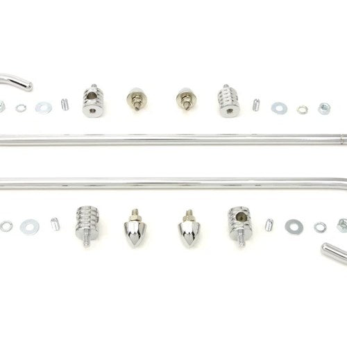 Chrome Front Fender Trim Rail Kit for Harley-Davidson