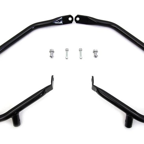 Black Comfort Style Rear Engine Bars for Harley-Davidson