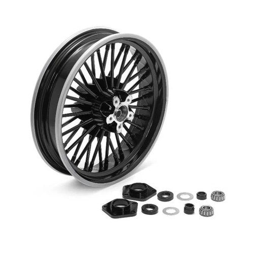 16 inch x 3.5 inch Duro 36 Fat Spoke Matte Black Wheel for Harley-Davidson