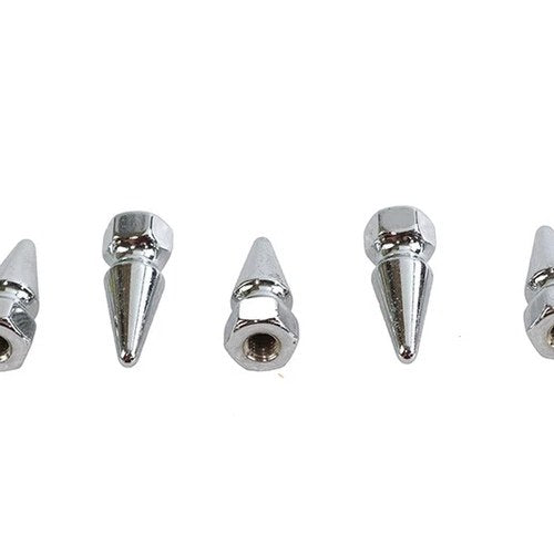 Chrome Pike Nut Fine 10-32 Thread for Harley-Davidson