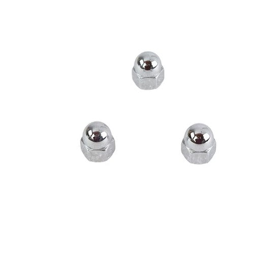 Chrome Acorn Nut Fine 3/8 inch-24 Thread for Harley-Davidson