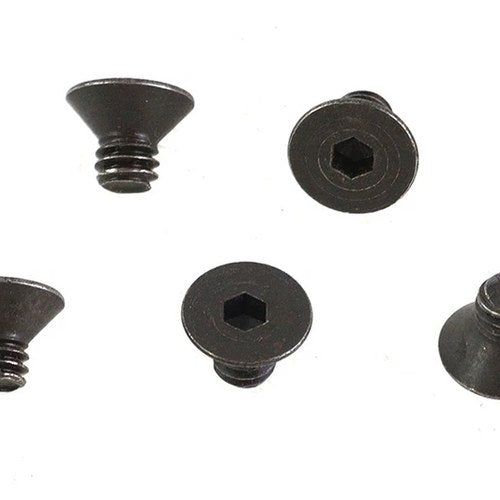 Allen Flat Head Screws Black 1/4 inch-20 x 3/8 inch for Harley-Davidson