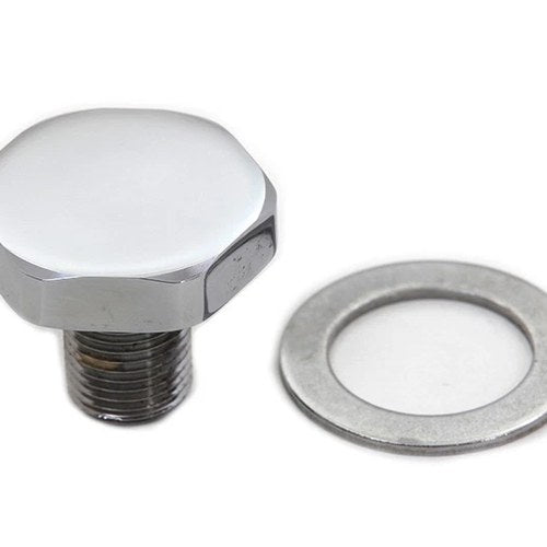 Fork Top Tube Plug Flat Chrome for Harley-Davidson