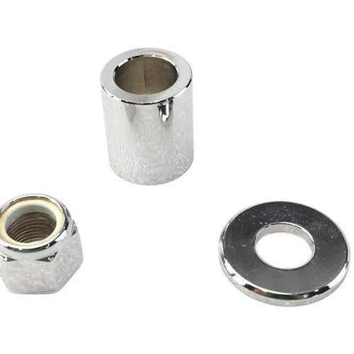 Front Axle Spacer Kit Smooth Style Chrome for Harley-Davidson