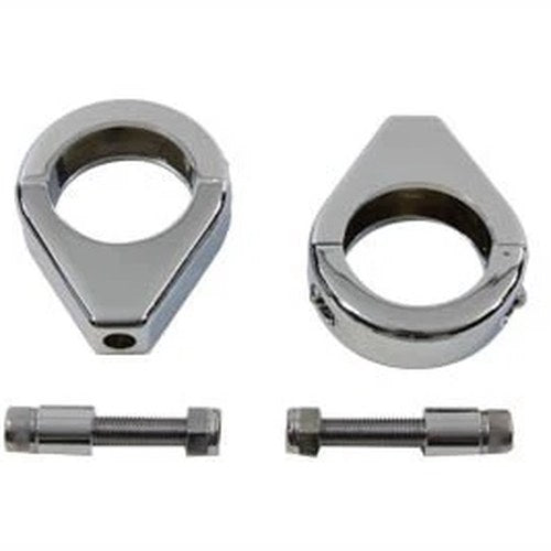 Chrome Turn Signal Clamp Kit 39mm Forks for Harley-Davidson