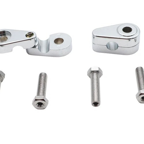 Chrome Turn Signal Clamp Set for Harley-Davidson