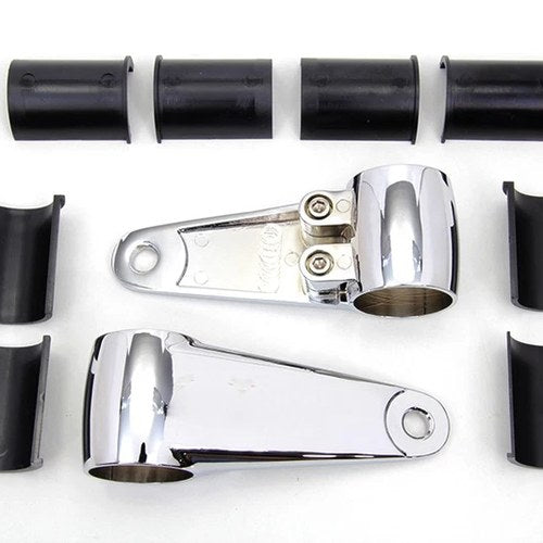 Universal Headlamp Mount Bracket Chrome for Harley-Davidson
