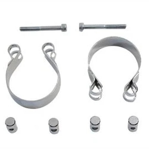 Chrome Allen Type Exhaust Clamp Set for Harley-Davidson