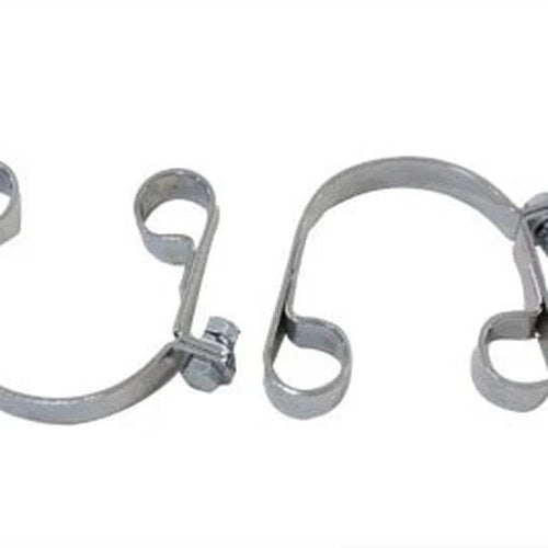 Chrome Muffler Clamp Set for Harley-Davidson