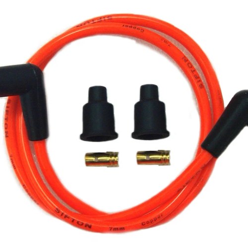 Orange Copper Core 7mm Spark Plug Wire Kit for Harley-Davidson